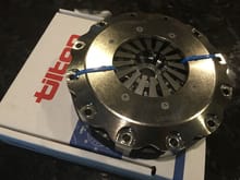 Around this time the clutch showed up. After many months of waiting I finally decided to just go ahead and do the smart thing. Pucker up and buy a Tilton. Thanks to John Bray @ Evospec for this, and supplying the heavy flywheel option.