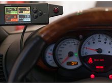Window mounted on Schoche mount with shift light.