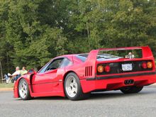 The legendary Ferrari F40 leaving a car show in Richmond, Virginia. These photos are taken by Eli Christman.
