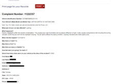 NHTSA complaint - 2006 AM v8v Headlights & Tail Lights