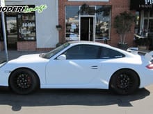 RennTrack dot com PORSCHE 997s after being wrapped with matte white vinyl, by ModernImage.net