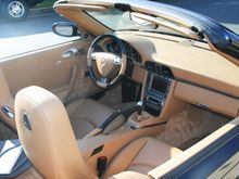 997 Sand Beige Interior, CF multifunction wheel, shifter and hand brake