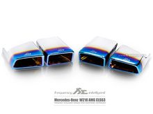 Fi Exhaust for Mercedes-Benz W218 AMG CLS63 – Titanium Blue Quad Tips.
