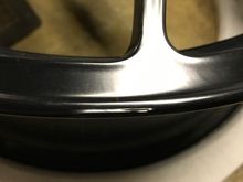 Wheel #1 - Close up of paint imperfection