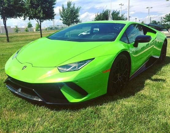 This is the second Lamborghini Huracan Performante to arrive in Northern Virginia. It was displayed at the Lamborghini Sterling dealership and then taken to the back for some work.