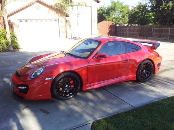 Porsche 997.1 GT2 Street front and rear bumpers and GT2 tail