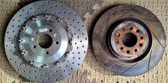 410mm vs 355mm DB9 discs
