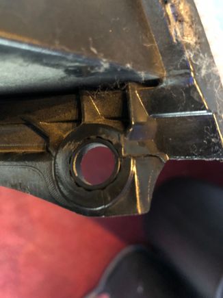 One tab, cracked. Easy repair