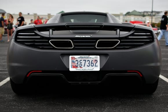 Matte Black Mclaren MP4-12C Spider at Hunt Valley Horsepower in Maryland. Great photos by Chris Beal.