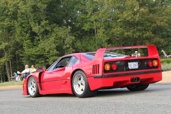 The legendary Ferrari F40 leaving a car show in Richmond, Virginia. These photos are taken by Eli Christman.
