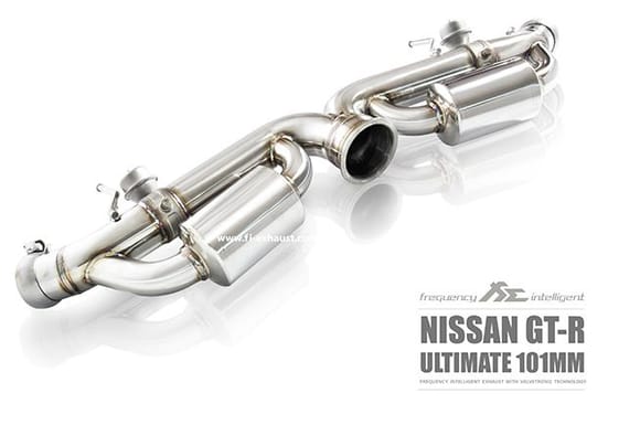 Fi Exhaust for Nissan GTR R35 Ultimate 101MM – Valvetronic Muffler.
