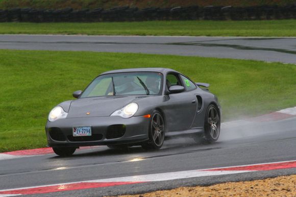 Driving in through the rain at Summit Point main course May 2016