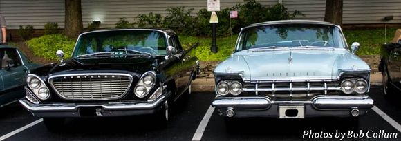 Two old Chryslers.