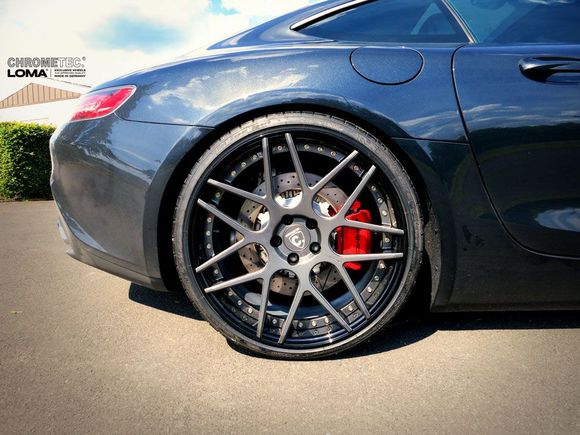 LOMA Mercedes GT S AMG with 20"/21" Inch Forged Performance Wheels. www.lomawheels.com