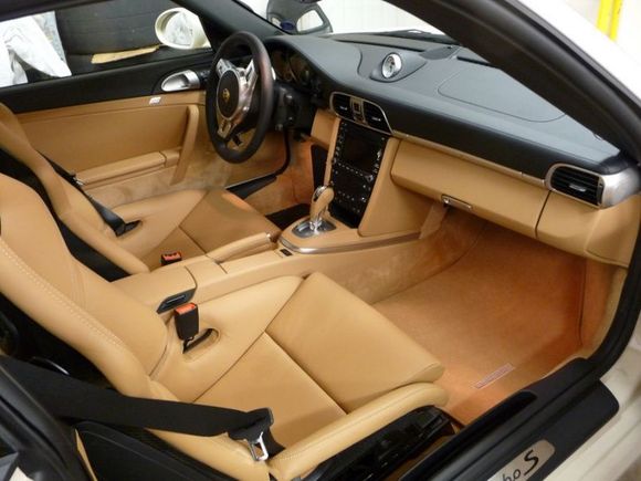 Sand Beige/Black two-tone interior with Sport Bucket Seats