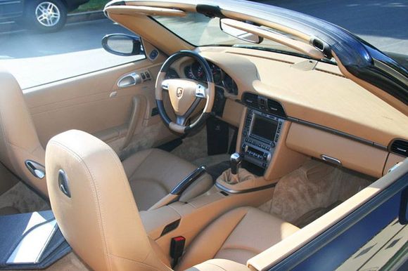 997 Sand Beige Interior, CF multifunction wheel, shifter and hand brake