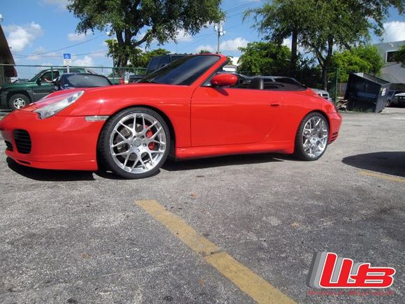 HRE P40 on 996 C4S in 19&quot; in Brushed finish