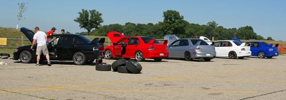 Gingerman Track day with the &quot;EVO&quot; crew.