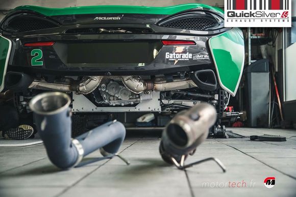 McLaren ceramic coated secondary catalyst replacement pipes! Available online and direct: https://quicksilverexhausts.store/collections/mclaren-mercedes