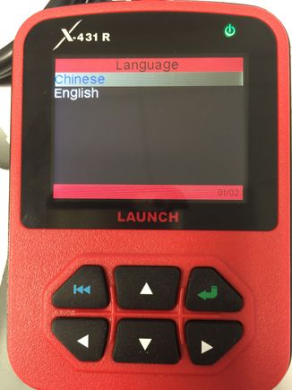 select language press green return