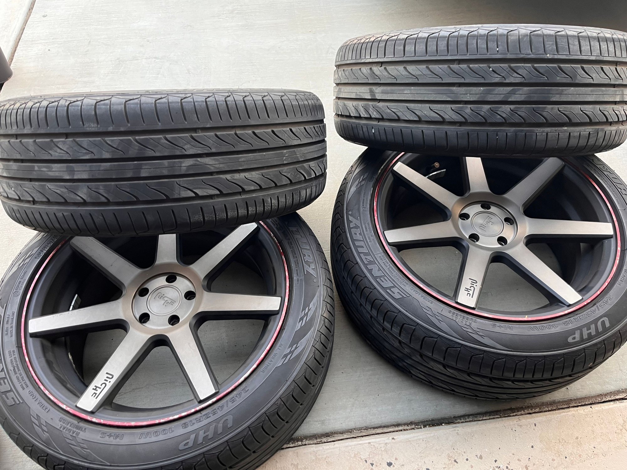 Wheels and Tires/Axles - Niche 18" wheels with 245\45-18 tires - Used - 1998 to 2006 Audi TT Quattro - Murrieta, CA 92563, United States