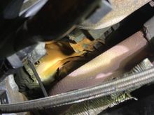 Left underside of engine block
