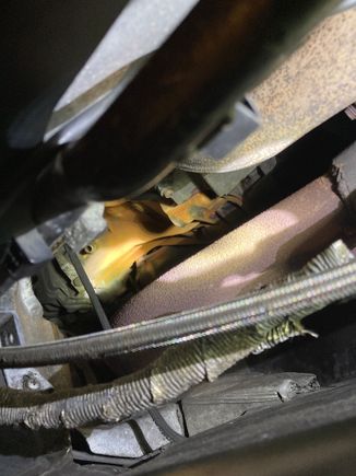 Left underside of engine block