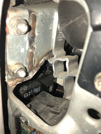 Behind the dash