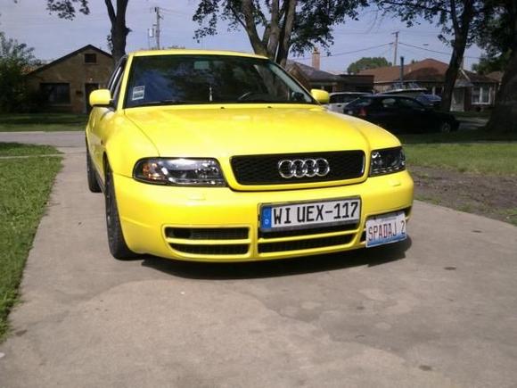 Blacked out S5 style LED headlights.