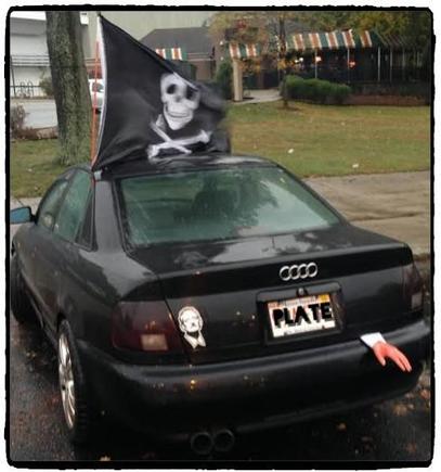 Audi during Halloween