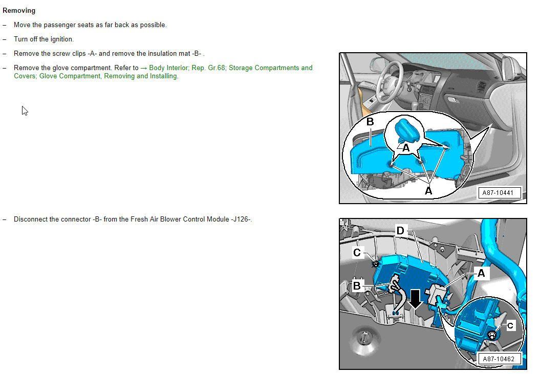 Blower Motor squealing, questions on replacement AudiWorld Forums