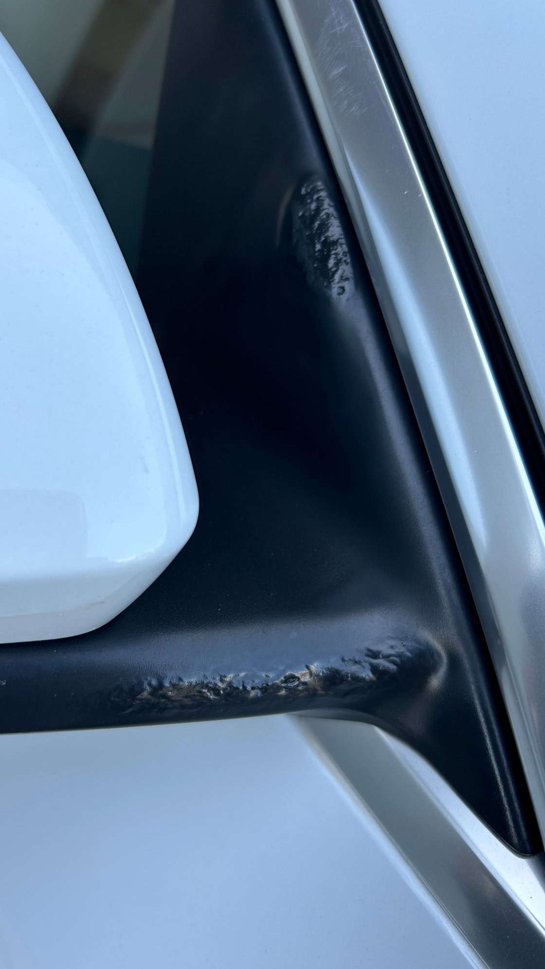 Side mirrors burn mark/ melting on plastic side mirror arm AudiWorld