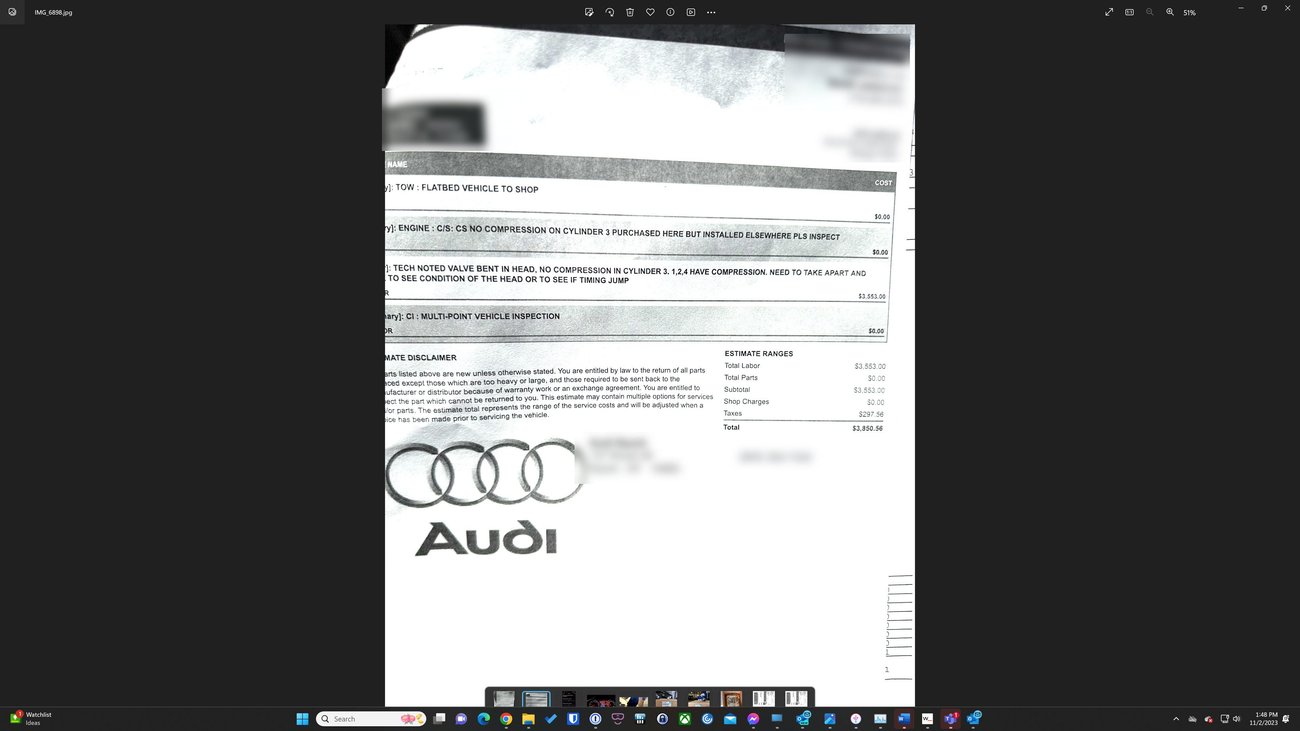 Long Engine Block warranty dispute