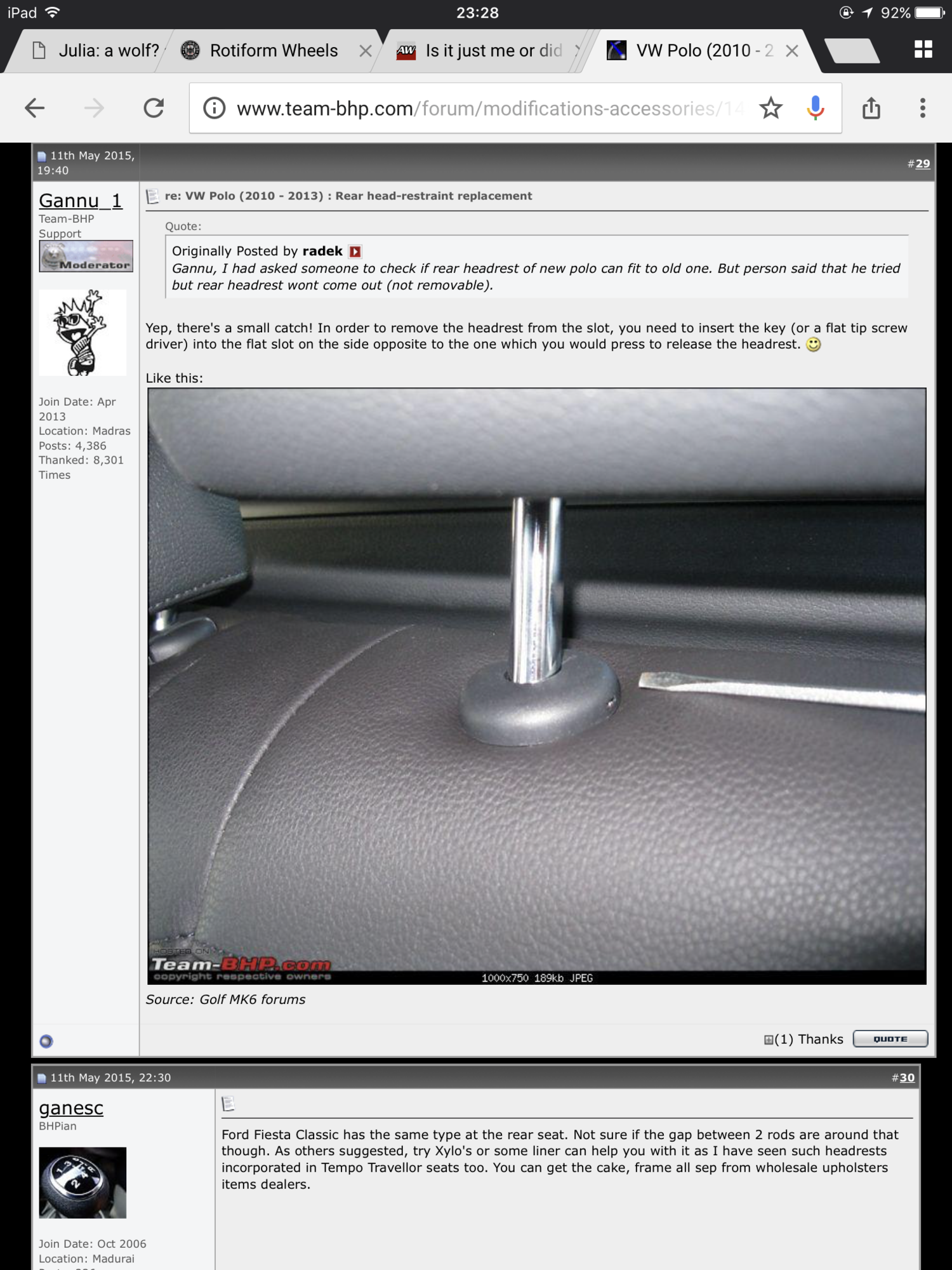 Is it just me or did Audi install my headrests wrong AudiWorld Forums