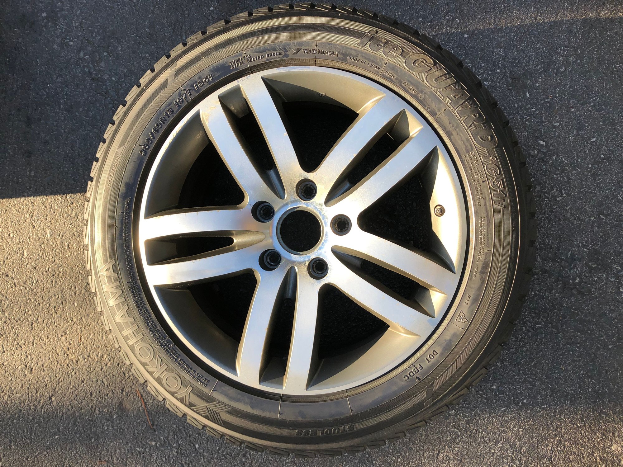Wheels and Tires/Axles - Audi Q7, Porsche Cayenne, VW Touareg 18 inch Wheels and Snow Tires - Used - -1 to 2027  All Models - -1 to 2027  All Models - -1 to 2027  All Models - Nowhere, NY 11111, United States