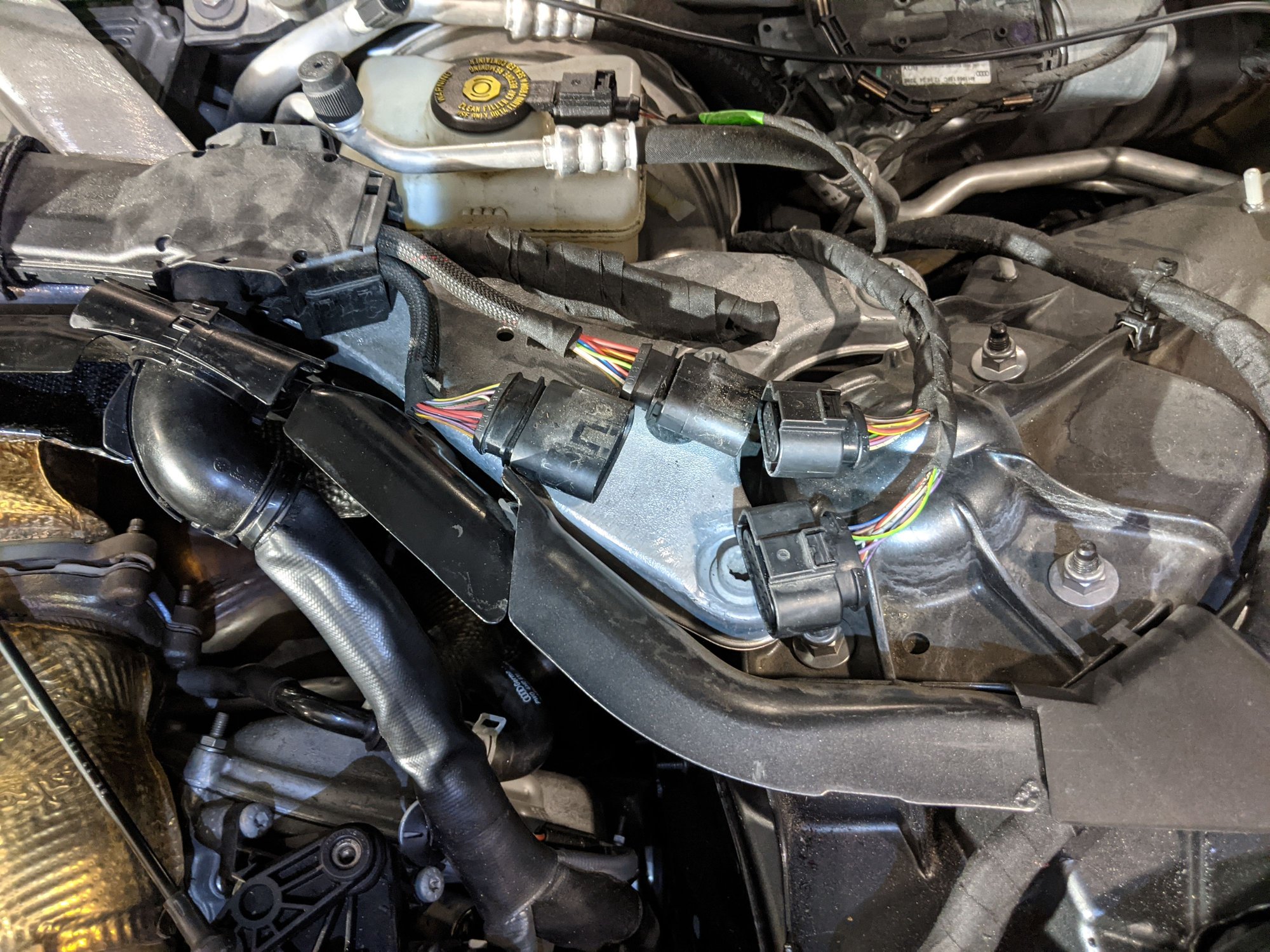 DIY Access for installing downpipes or reaching rear coolant bleeder valve AudiWorld Forums