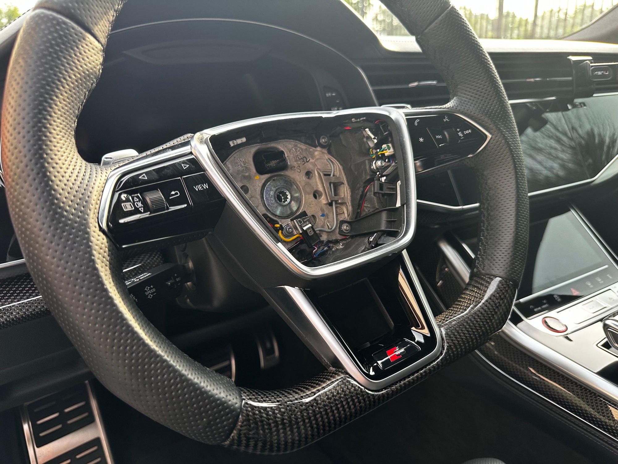 AUDI A6 A7 Q7 RS Q8 Flat Bottom CARBON FIBER STEERING WHEEL HEATED AudiWorld Forums