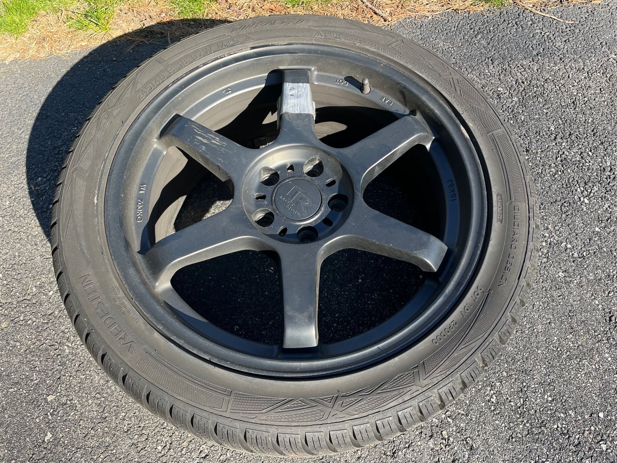 Wheels and Tires/Axles - $800 Full Winter set 18x8 TRMotorsport C4 Black w/ 245/40R18 Vredestein WintracPro XL - Used - Wilmington, MA 1887, United States
