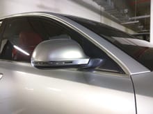 The standard S/RS silver satin mirrors blend in a lot on the silver but those who know....know.