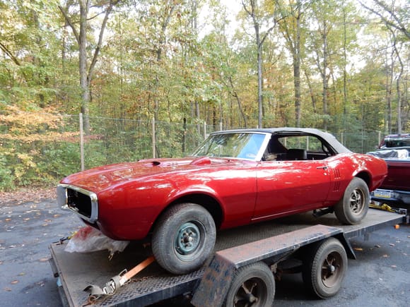 67 Firebird, work in progress.  Last ran in 1989, but engine is 90% done.  400, 4 speed, GearVendors overdrive going in make the 3.73 gears run like 2.90 on the highway.  Needs top, interior reassembly, 