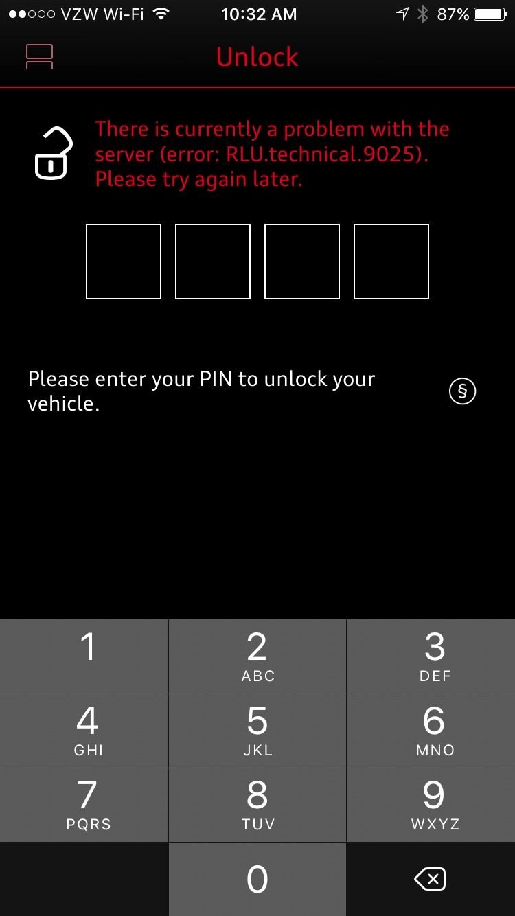 Locking from iPhone App - AudiWorld Forums