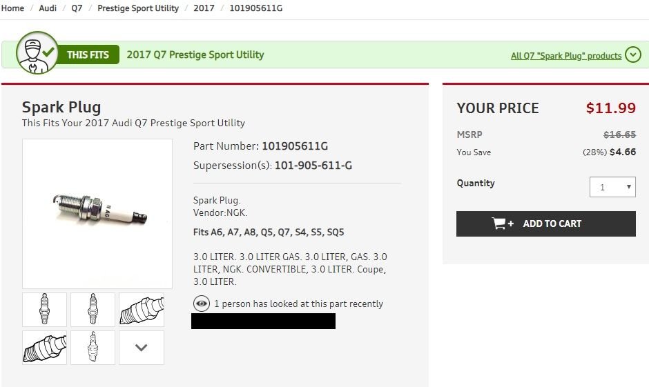 2017 Q7 Spark plugs replacement video? AudiWorld Forums