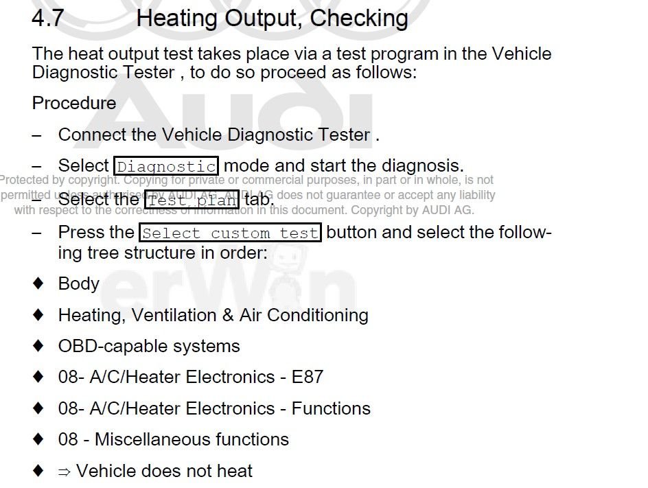 UK Heater not getting hot, 2017 diesel AudiWorld Forums