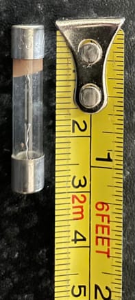 Typical glass fuse length