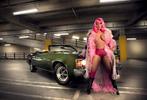 The vehicular contraption and the hottie