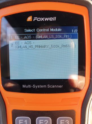 OBD Camaro 2012: IEE AOS GMLAN_LS_33k_Pin1 och IEE AOS GMLAN_HS_PRIMARY_500k_Pin6&1