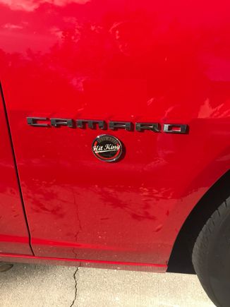 Hit King Fender Badge