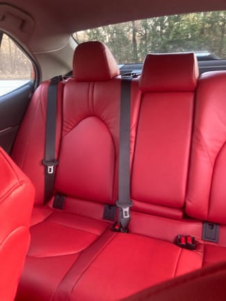 Replaced with Toyota RED Leather interior.