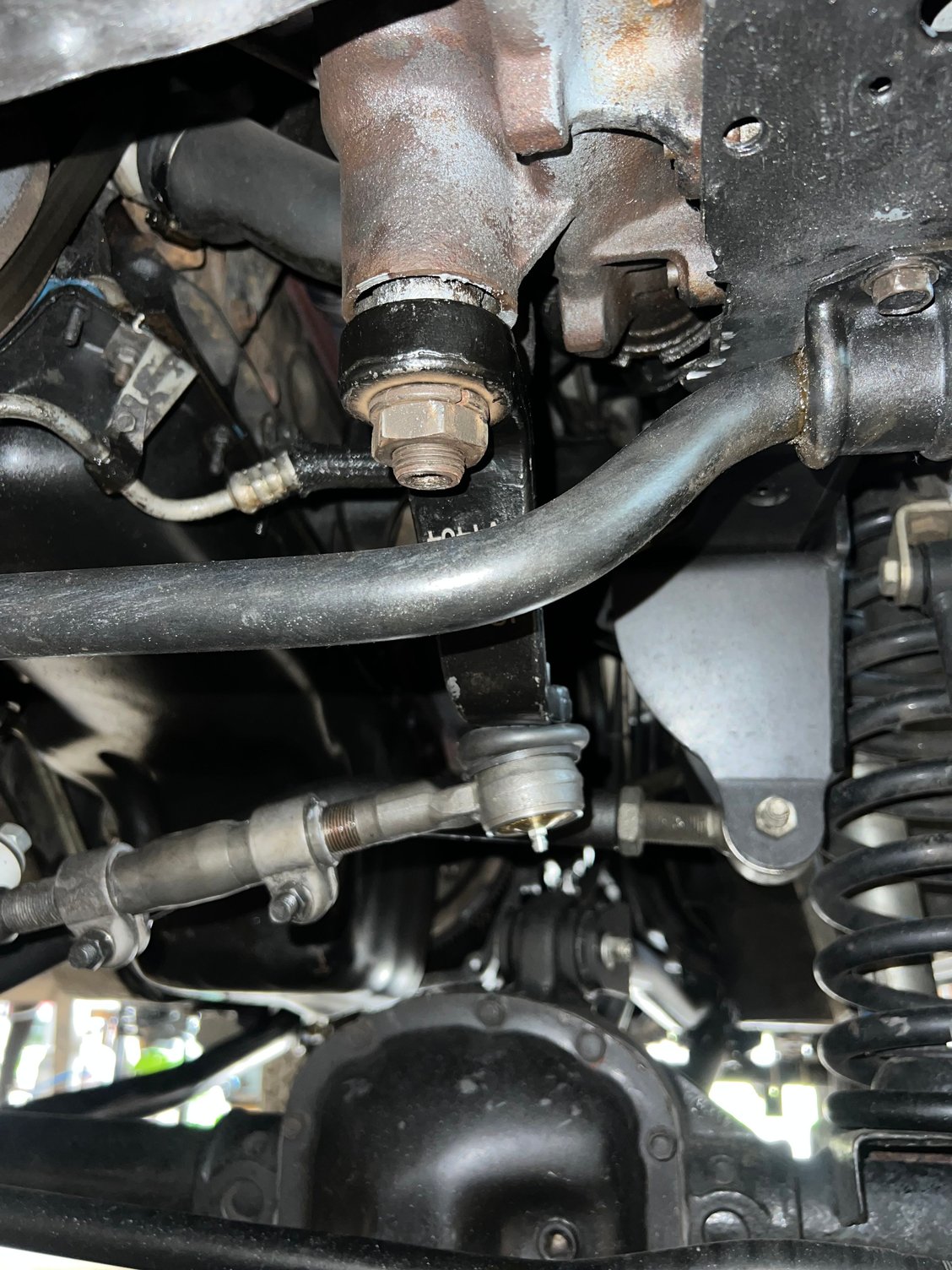 Drop pitman arm installed 