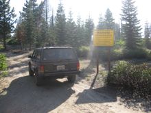 Buck Rock Jeep Trail next to Big Meadows Campground in Kings Canyon section of Sequoia Nat Park